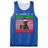 I Want A Great Dane For Christmas Santa Dog Lover Owner Gift Mesh Reversible Basketball Jersey Tank