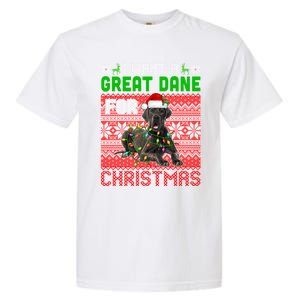 I Want A Great Dane For Christmas Santa Dog Lover Owner Gift Garment-Dyed Heavyweight T-Shirt