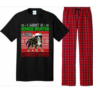 I Want A Bernese Mountain For Christmas Santa Dog Lover Gift Pajama Set