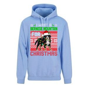 I Want A Bernese Mountain For Christmas Santa Dog Lover Gift Unisex Surf Hoodie