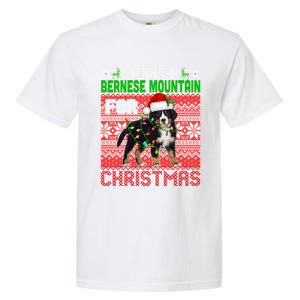 I Want A Bernese Mountain For Christmas Santa Dog Lover Gift Garment-Dyed Heavyweight T-Shirt