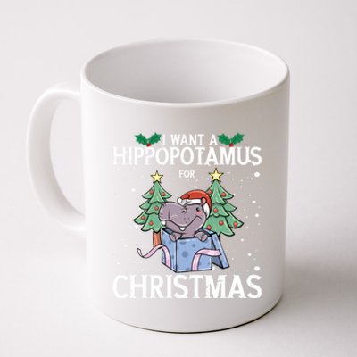 I Want A Hippopotamus For Christmas Xmas Hippo Gift Coffee Mug