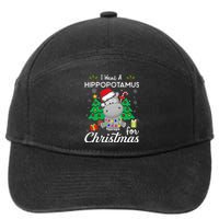 I Want A Hippopotamus For Christmas Cute Gift 7-Panel Snapback Hat