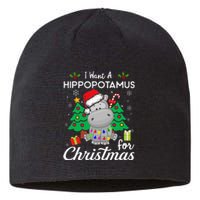 I Want A Hippopotamus For Christmas Cute Gift Sustainable Beanie