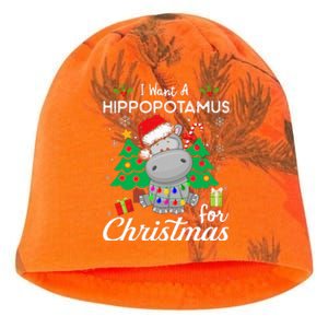 I Want A Hippopotamus For Christmas Cute Gift Kati - Camo Knit Beanie