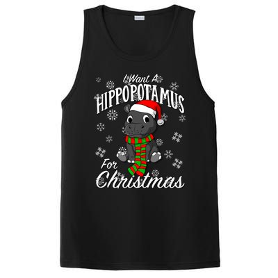 I Want A Hippopotamus For Christmas Cute Gift Xmas Hippo Cute Gift PosiCharge Competitor Tank