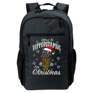 I Want A Hippopotamus For Christmas Cute Gift Xmas Hippo Cute Gift Daily Commute Backpack