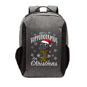 I Want A Hippopotamus For Christmas Cute Gift Xmas Hippo Cute Gift Vector Backpack