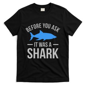 It Was A Shark Funny Amputee Prosthetic Surgery Graphic T-Shirt