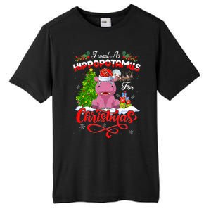 I Want A Hippopotamus For Christmas Xmas Hippo Gift Tall Fusion ChromaSoft Performance T-Shirt