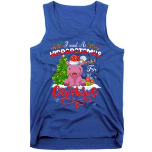 I Want A Hippopotamus For Christmas Xmas Hippo Gift Tank Top