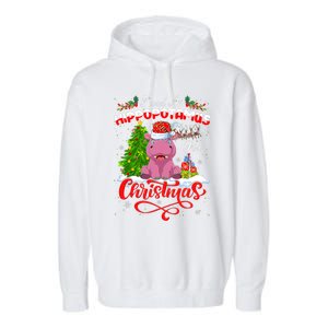 I Want A Hippopotamus For Christmas Xmas Hippo Gift Garment-Dyed Fleece Hoodie