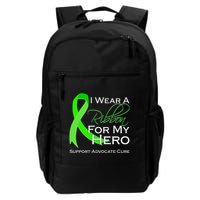 I Wear A Green Ribbon For My Hero Support Advocate Cure Backpack