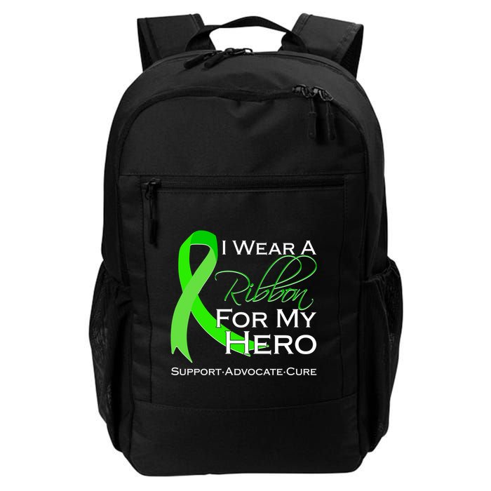 I Wear A Green Ribbon For My Hero Support Advocate Cure Backpack