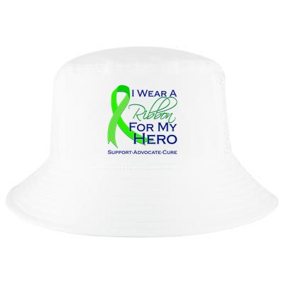 I Wear A Green Ribbon For My Hero Support Advocate Cure Cool Comfort Performance Bucket Hat