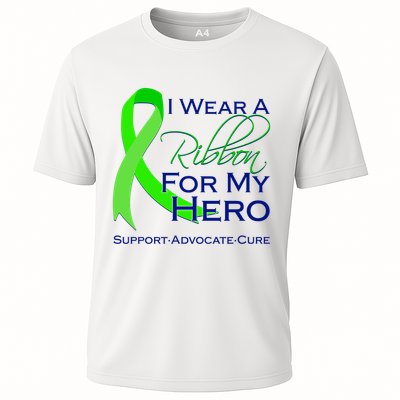 I Wear A Green Ribbon For My Hero Support Advocate Cure Cooling Performance Crew T-Shirt