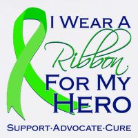 I Wear A Green Ribbon For My Hero Support Advocate Cure Sustainable Bucket Hat