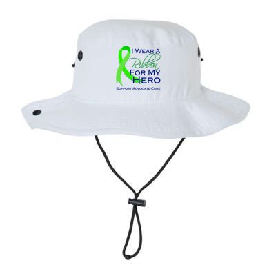 I Wear A Green Ribbon For My Hero Support Advocate Cure Bucket Hat