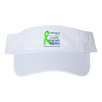 I Wear A Green Ribbon For My Hero Support Advocate Cure Visor