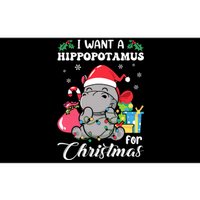 I Want A Hippopotamus For Christmas Hippo Christmas Pajamas Bumper Sticker