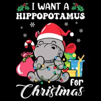I Want A Hippopotamus For Christmas Hippo Christmas Pajamas Flat Bill Trucker Hat