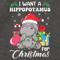 I Want A Hippopotamus For Christmas Hippo Christmas Pajamas Vector Backpack