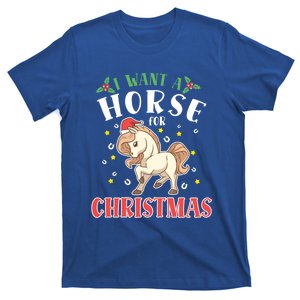 I Want A Horse For Christmas Donkey Horse Riding Gift T-Shirt