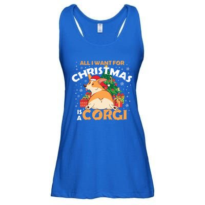 I Want A Corgi For Christmas Gift Ladies Essential Flowy Tank