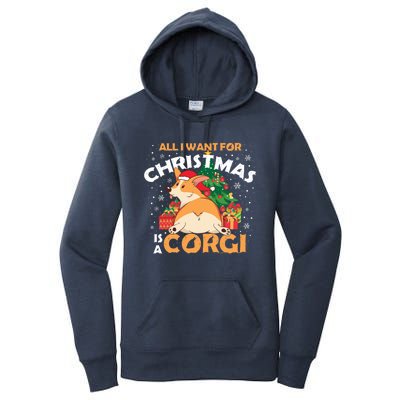 I Want A Corgi For Christmas Gift Women's Pullover Hoodie