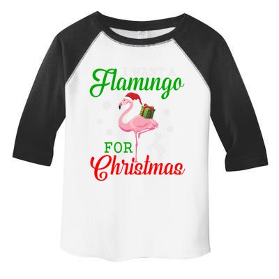 I Want A Flamingo For Christmas Funny Gift Toddler Fine Jersey T-Shirt