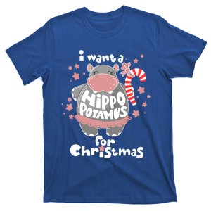 I Want A Hippopotamus For Christmas Xmas Hippo Meaningful Gift T-Shirt