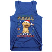 I Want A Puggle For Christmas Cute Dog Lover Family Pajama Great Gift Tank Top