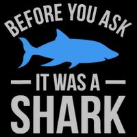 It Was A Shark Funny Amputee Prosthetic Surgery Graphic Cropped Pullover Crew