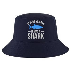 It Was A Shark Funny Amputee Prosthetic Surgery Graphic Cool Comfort Performance Bucket Hat