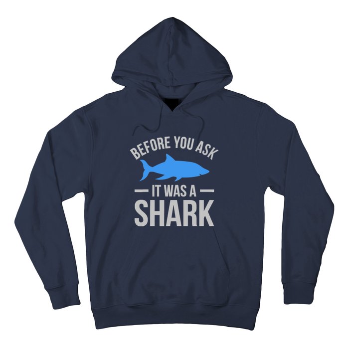 It Was A Shark Funny Amputee Prosthetic Surgery Graphic Hoodie