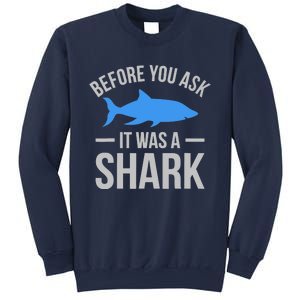 It Was A Shark Funny Amputee Prosthetic Surgery Graphic Sweatshirt