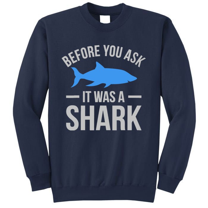 It Was A Shark Funny Amputee Prosthetic Surgery Graphic Sweatshirt