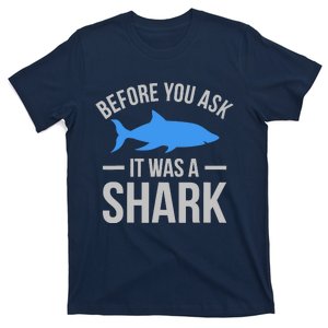 It Was A Shark Funny Amputee Prosthetic Surgery Graphic T-Shirt