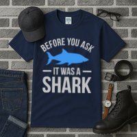 It Was A Shark Funny Amputee Prosthetic Surgery Graphic Tall T-Shirt