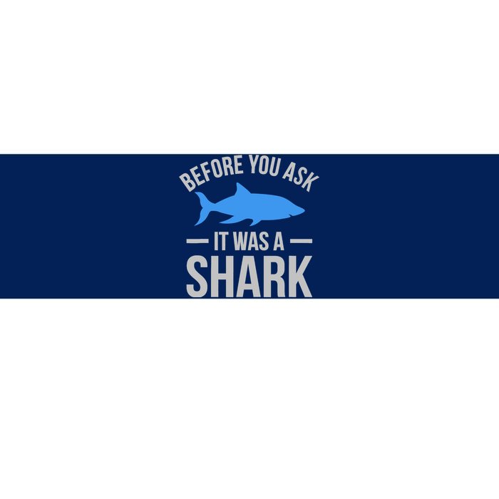 It Was A Shark Funny Amputee Prosthetic Surgery Graphic Bumper Sticker