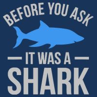 It Was A Shark Funny Amputee Prosthetic Surgery Graphic 16 in Basic Backpack