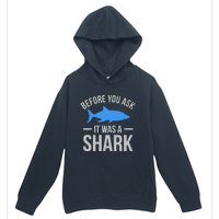 It Was A Shark Funny Amputee Prosthetic Surgery Graphic Urban Pullover Hoodie