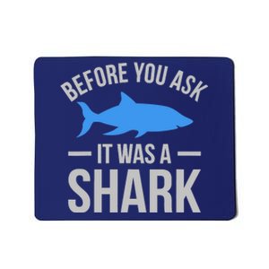 It Was A Shark Funny Amputee Prosthetic Surgery Graphic Mousepad