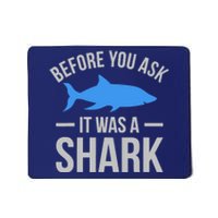 It Was A Shark Funny Amputee Prosthetic Surgery Graphic Mousepad