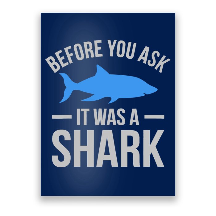 It Was A Shark Funny Amputee Prosthetic Surgery Graphic Poster