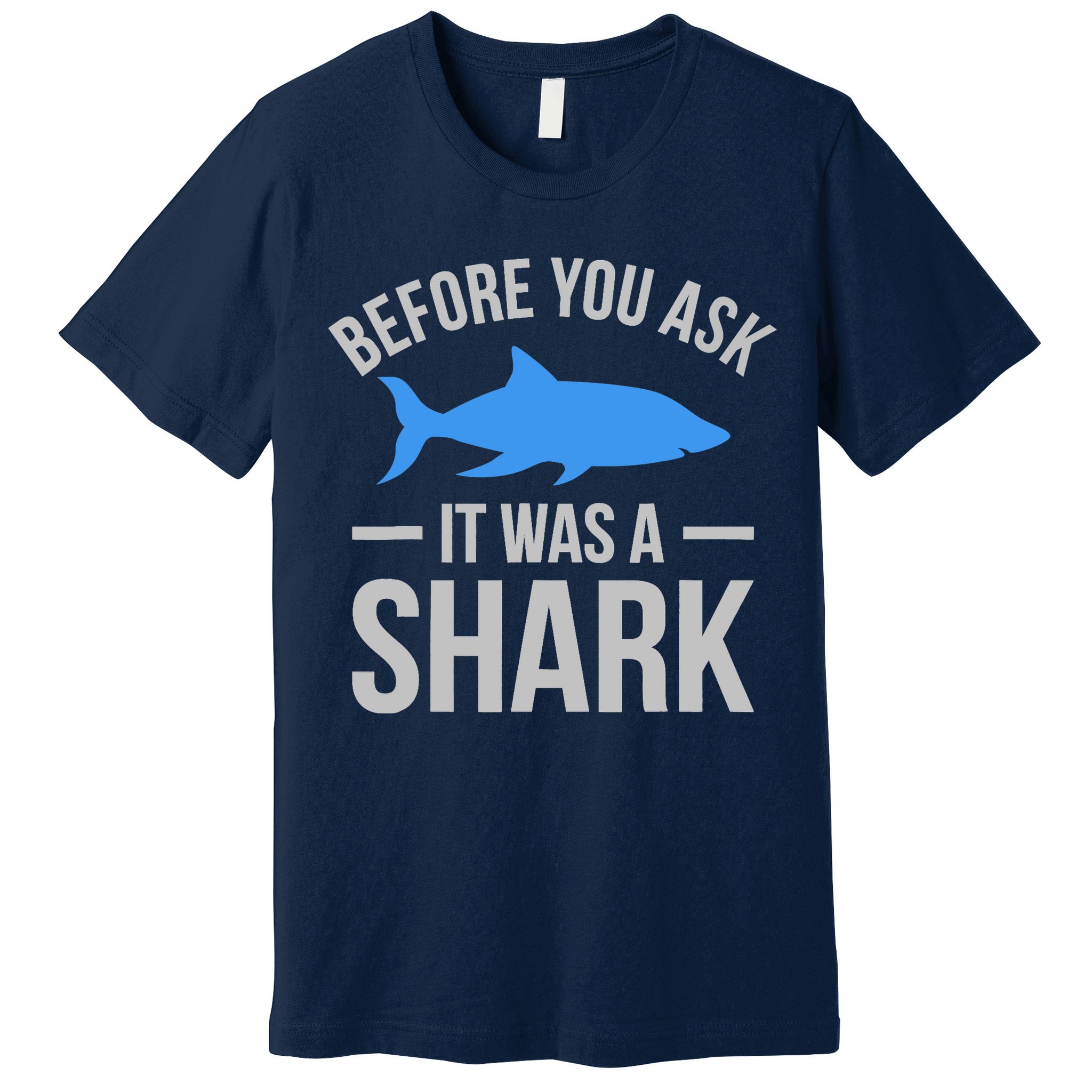 It Was A Shark Funny Amputee Prosthetic Surgery Graphic Premium T-Shirt