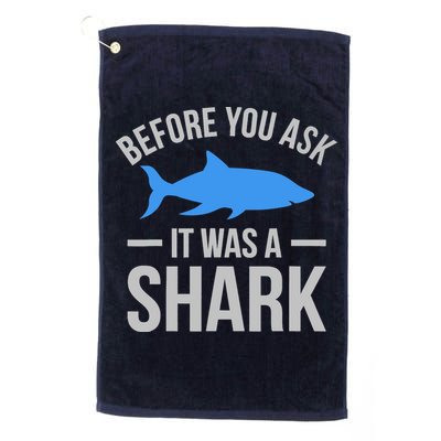 It Was A Shark Funny Amputee Prosthetic Surgery Graphic Golf Towel