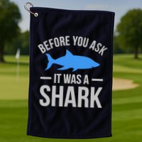 It Was A Shark Funny Amputee Prosthetic Surgery Graphic Golf Towel