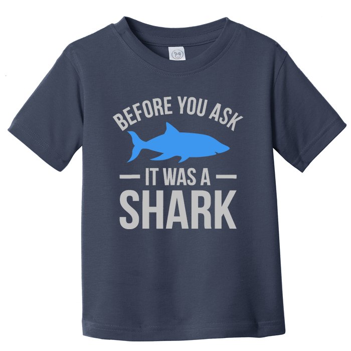 It Was A Shark Funny Amputee Prosthetic Surgery Graphic Toddler T-Shirt