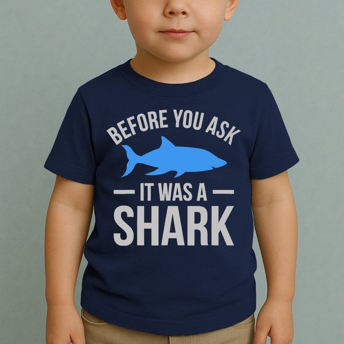 It Was A Shark Funny Amputee Prosthetic Surgery Graphic Toddler T-Shirt